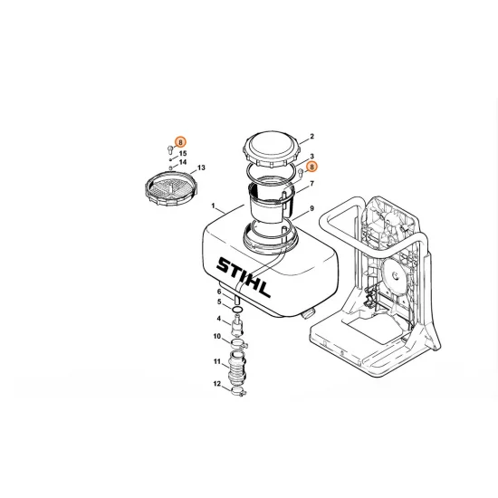 STIHL  Wkład kompensacji ciśnienia 4203 703 5700